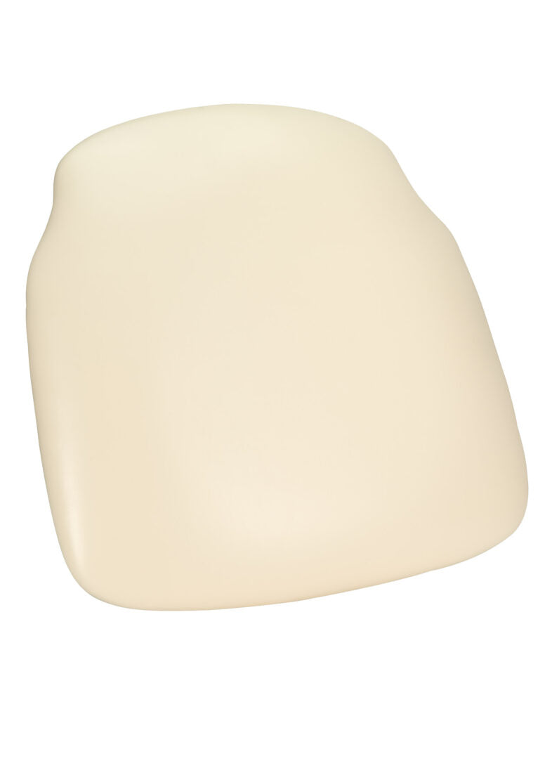 Standard Seat Cross Back Chair Pad | Seat Cushion, Vinyl Ivory by Chivari CUSHX-PANVINIVY-PVC-AX-T