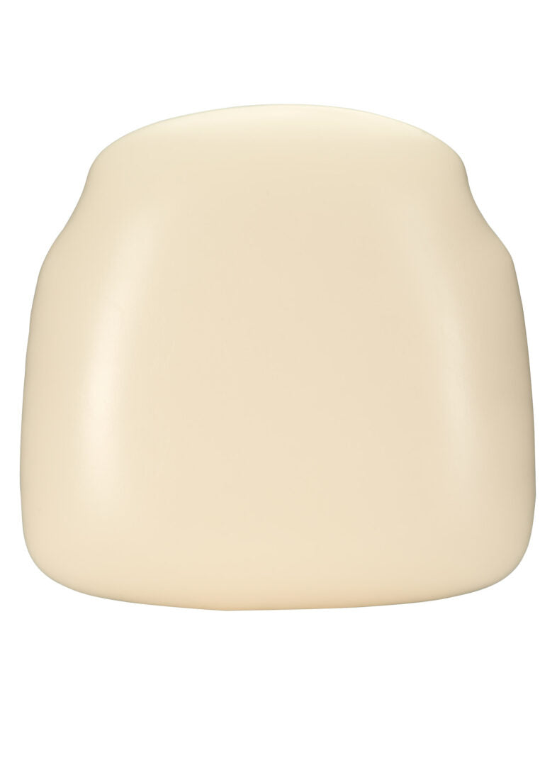 Standard Seat Cross Back Chair Pad | Seat Cushion, Vinyl Ivory by Chivari CUSHX-PANVINIVY-PVC-AX-T