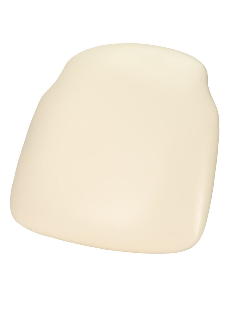 Standard Seat Cross Back Chair Pad | Seat Cushion, Vinyl Ivory by Chivari CUSHX-PANVINIVY-PVC-AX-T