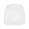 Cushion Vinyl Material Velcro Strap White Color Front View CUSHSTRAPVINWHI ZG T