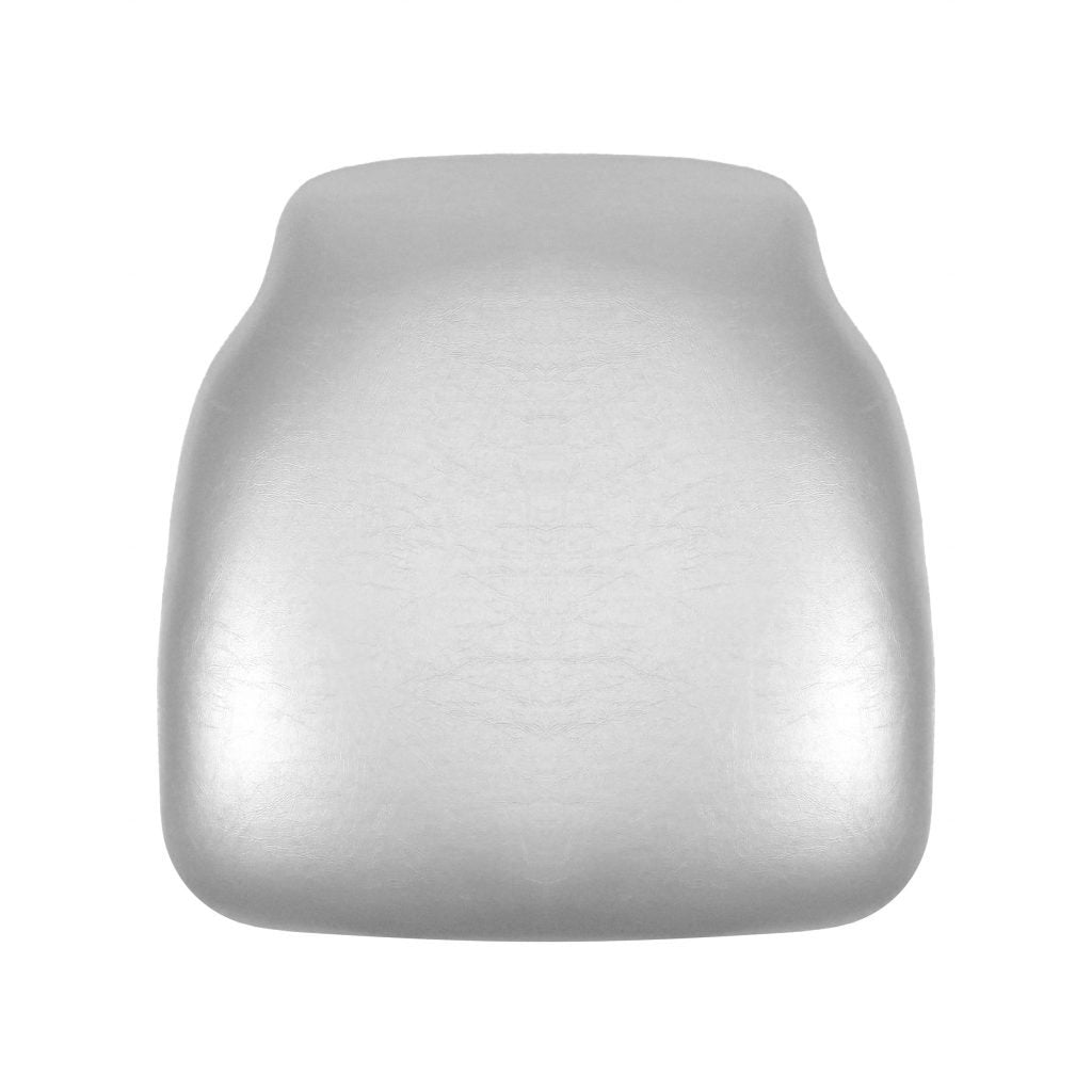 Silver  1.75" Vinyl Panel Back Chiavari Cushion with SlipNot™ Technology