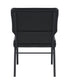 Black Vinyl on Black Frame 20.5" Cut Away Back Church Chair