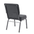 Dark Gray Fabric, Silver Vein Steel Frame, 20.5″ Wide Church Chair by Chivari CH20DGRSV-ZF-T