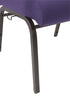 Purple Fabric, Gold Vein Steel Frame, 20.5″ Wide Church Chair by Chivari CH20PUGV-ZF-T