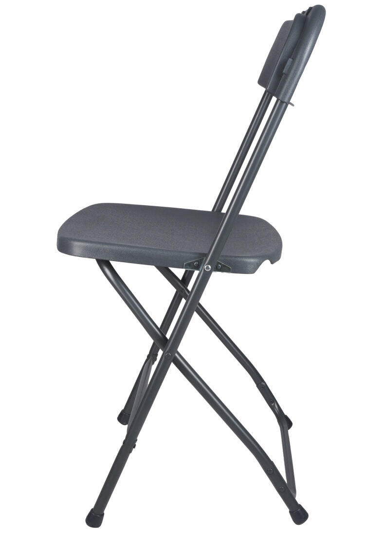 Dark Gray Folding Chair (Steel-Poly Chair) CFPGD-AX-T