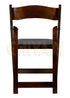 Fruitwood ToughWood Folding Chair with Black Padded Seat CFWF-BLK-AX-T