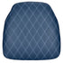 Deep Blue Sea Vinyl Panel Back Chiavari Cushion with Bentley Stitching and SlipNot™ Technology