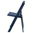 Deep Blue Sea with Matching Seat Resin Steel Skeleton Folding Chair (Per Chair Price Shown - Sold only in Quantities of 4)