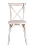 White Distressed ToughWood Cross Back Chair CXWWD-ZG-T