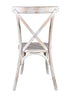 White Distressed ToughWood Cross Back Chair CXWWD-ZG-T