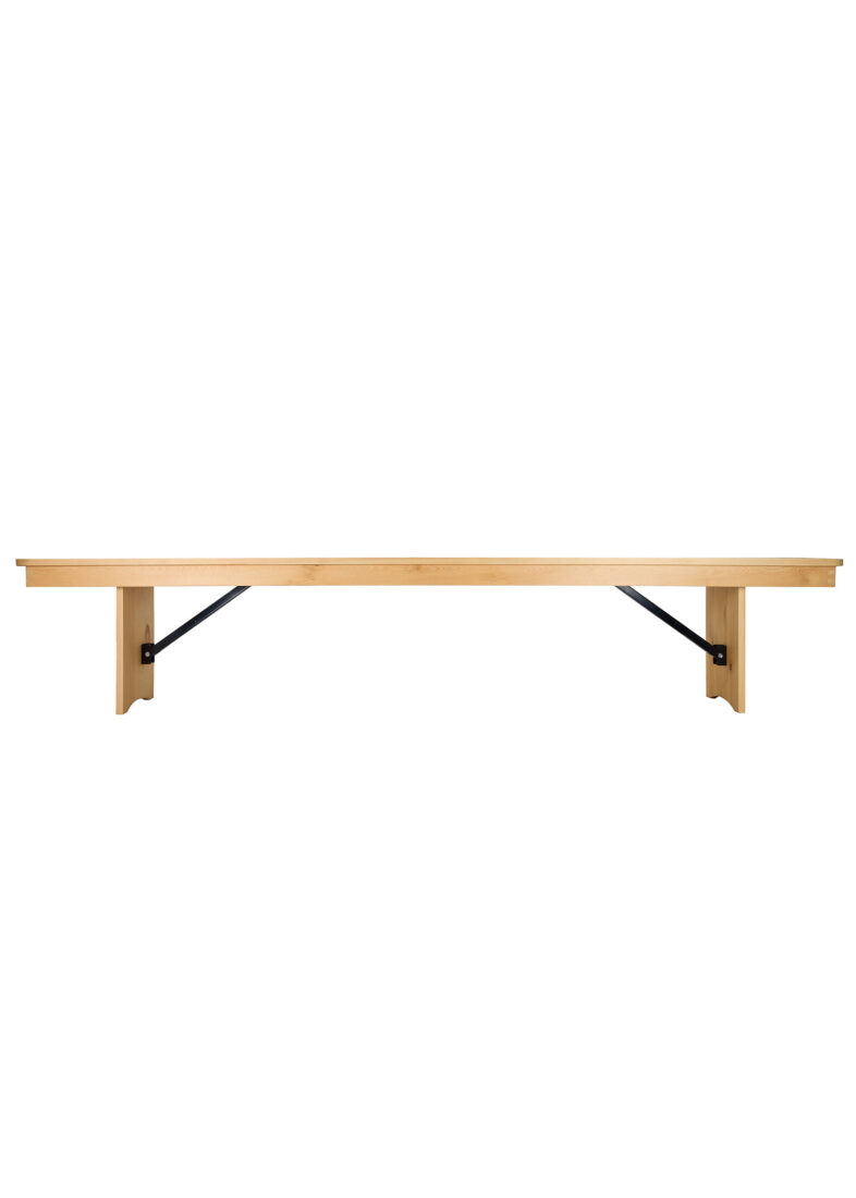 Natural 8 Foot (96″ x 12″) Rectangle Farmhouse Table Bench