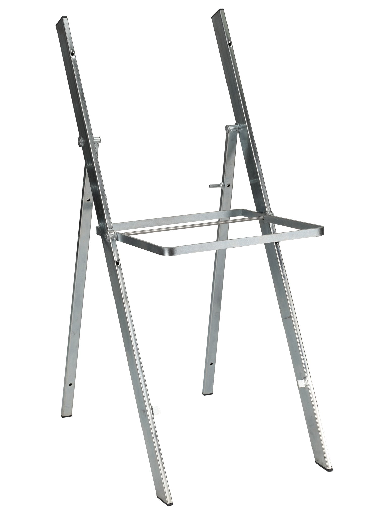 Silver with Silver Vinyl Cushion Resin Steel Skeleton™ Folding Chair