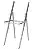 Silver with Silver Vinyl Cushion Resin Steel Skeleton™ Folding Chair