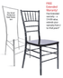 48 Chair Pack Black Steel Skeleton™ Resin Chiavari Chair