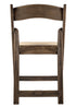 Fruitwood Resin Folding Chair with Tan Cushion CFRF-TAN-AX-T