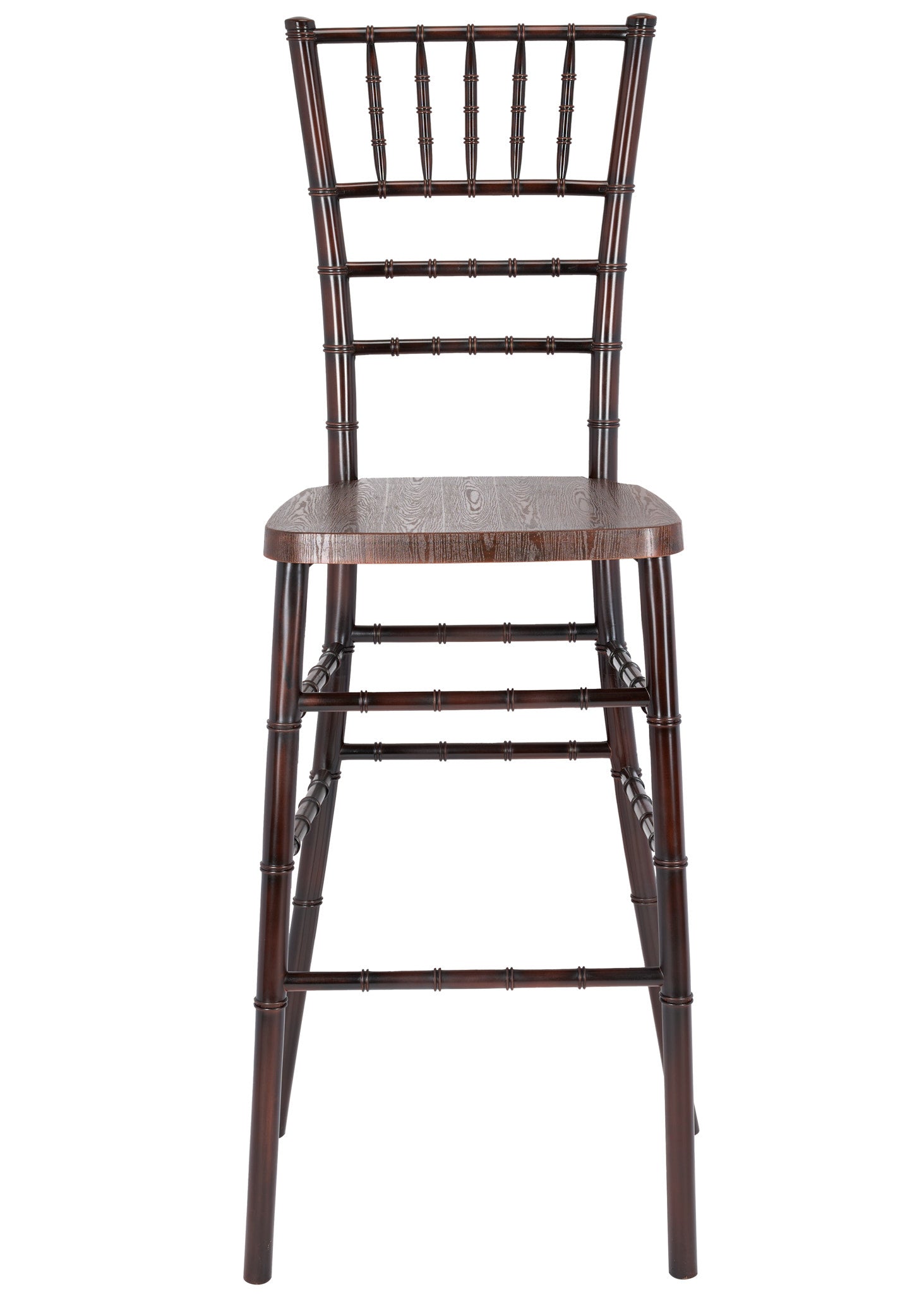 Fruitwood WoodGrain™ Resin Steel Skeleton™ Chiavari Barstool