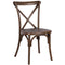 Fruitwood ToughResin™ WoodGrain Cross Back Chair