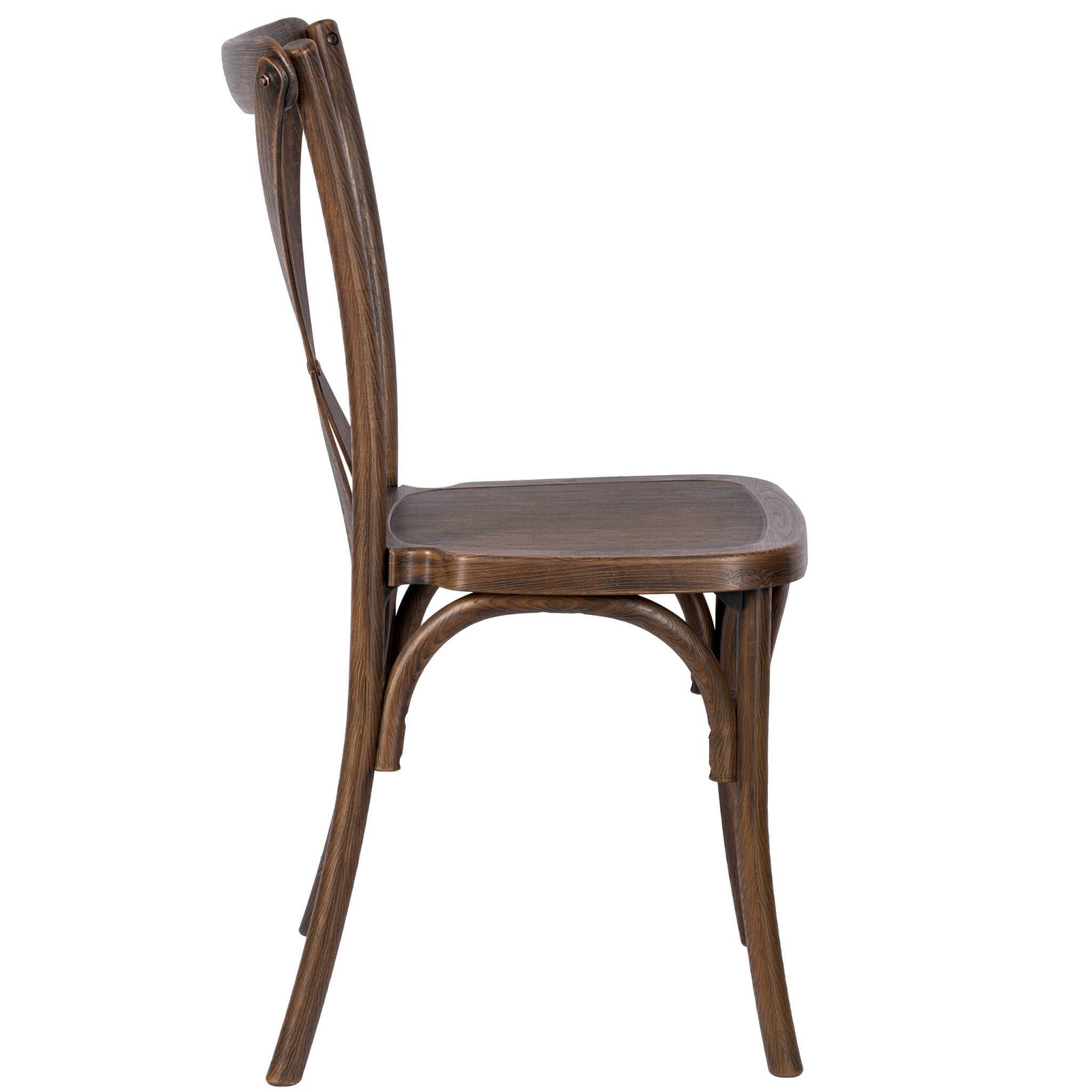Fruitwood ToughResin™ WoodGrain Cross Back Chair