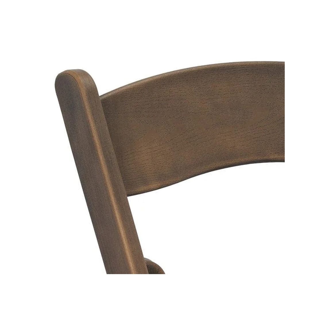 Fruitwood WoodGrain™ Resin Folding Chair with Ivory Seat (Per Chair Price Shown - Sold only in Quantities of 4)