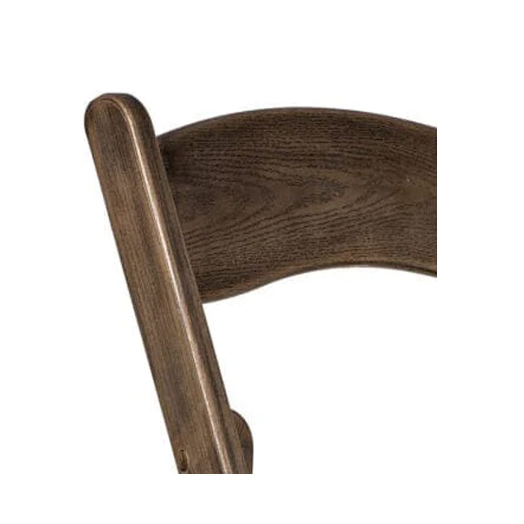 Fruitwood Resin WoodGrain™ Folding Chair with Tan Cushion (Per Chair Price Shown - Sold only in Quantities of 4)