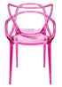 Fuchsia Clear Resin Orbit Chair