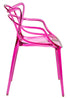 Fuchsia Clear Resin Orbit Chair