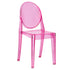 Fuchsia Resin Kids Victoria Ghost Chair (Per Chair Price Shown - Sold only in Quantities of 4)