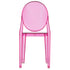 Fuchsia Resin Kids Victoria Ghost Chair (Per Chair Price Shown - Sold only in Quantities of 4)