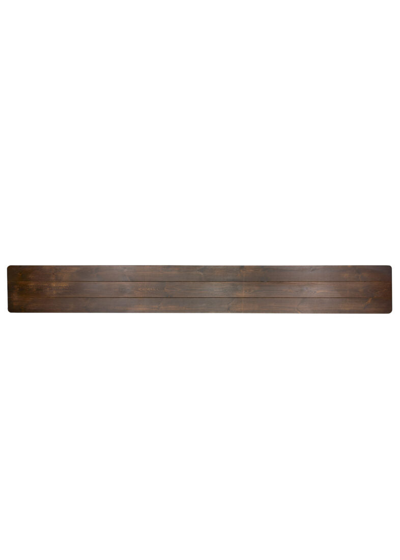 Fruitwood 8 Foot (96″ x 12″) Rectangle Farmhouse Table Bench TFARM-BENCH-9612-FRTWD-AX-T