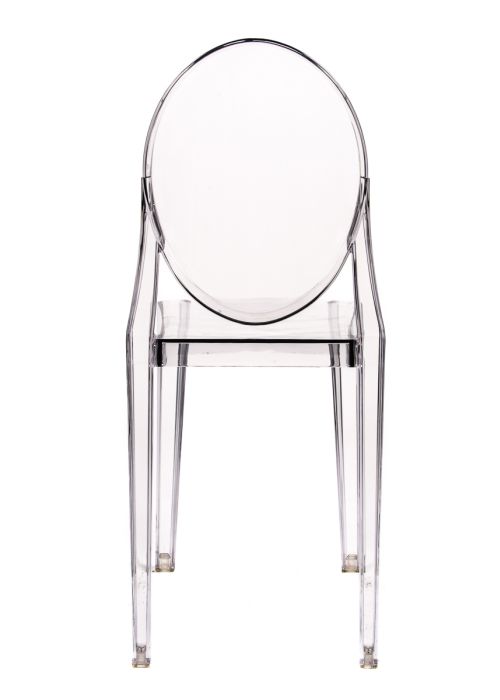 Clear Resin "Victoria" Ghost Chair without Arms