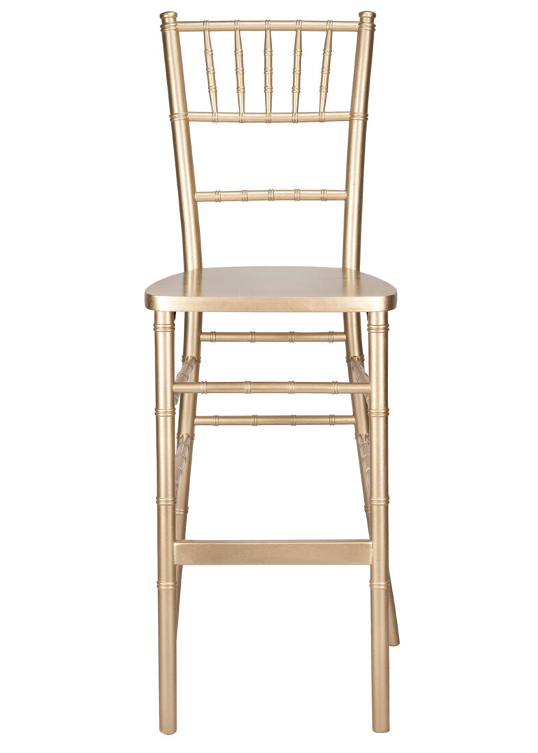 Sparkling Gold Glitter Champagne ToughWood Chiavari Bar Height Barstool BCWCHGSP-AX-T