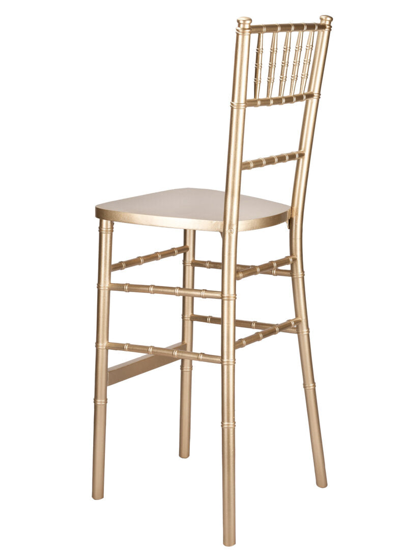 Sparkling Gold Glitter Champagne ToughWood Chiavari Bar Height Barstool BCWCHGSP-AX-T