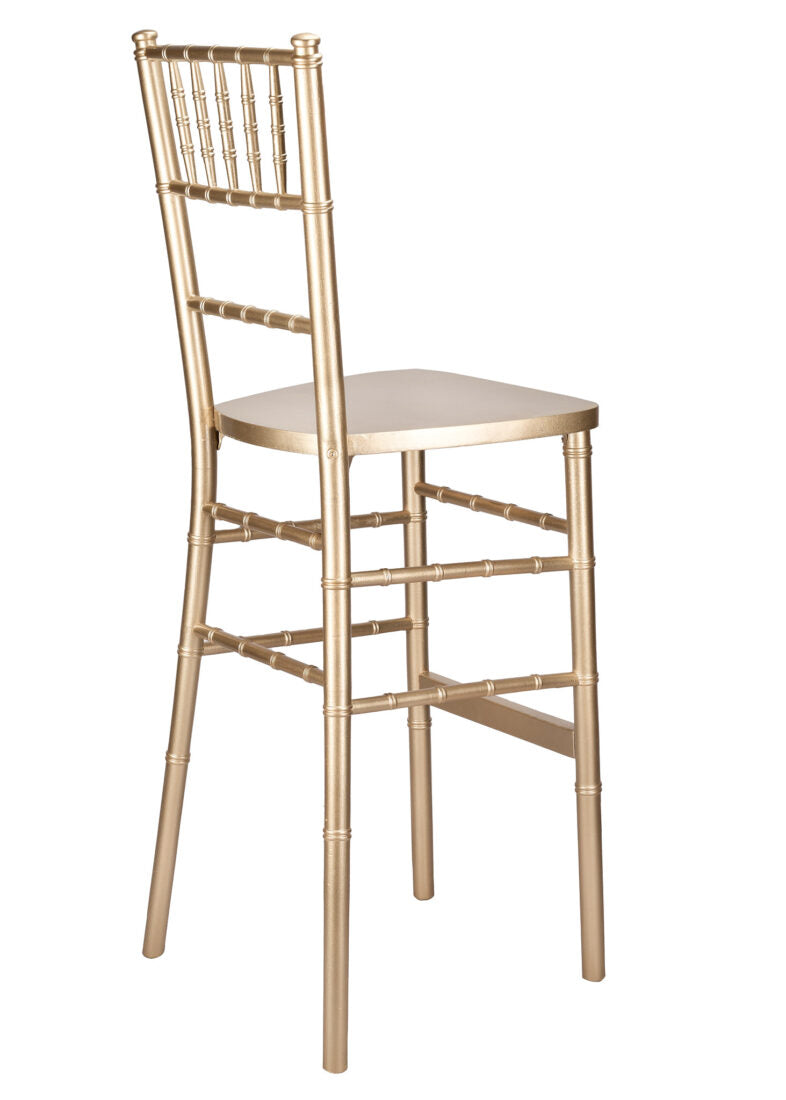 Sparkling Gold Glitter Champagne ToughWood Chiavari Bar Height Barstool BCWCHGSP-AX-T