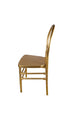 Gold Resin Infinity Chair Left by Chivari CIRG-ZG-T