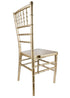 Gold ToughResin Chiavari Chair (Per Chair Price Shown – Sold only in Quantities of 4) Some Assembly Required