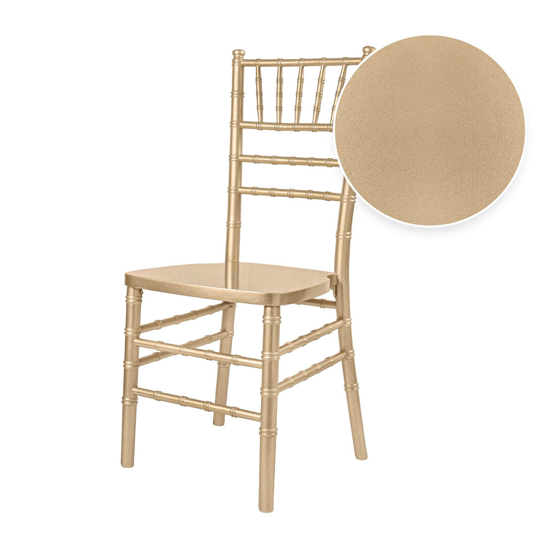 Gold ToughWood Chiavari Chair by Chivari Swatch CCWG-HU-T