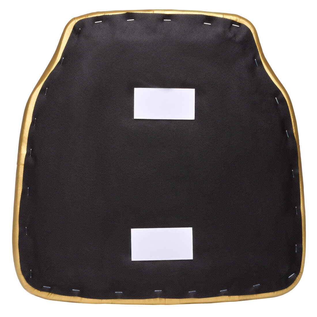 Gold 1.75″ Thick Vinyl Tufted Panel Chiavari Chair Cushion by Chivari CUSHPANVINTUFTGLD-AX-T