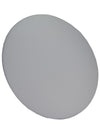 Cloudy Gray Round Vinyl Panel Back Cushion