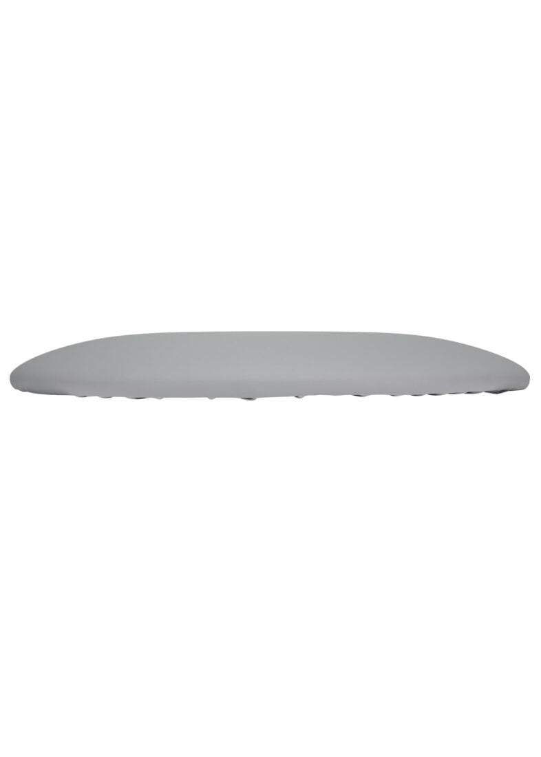 Cloudy Gray Round Vinyl Panel Back Cushion