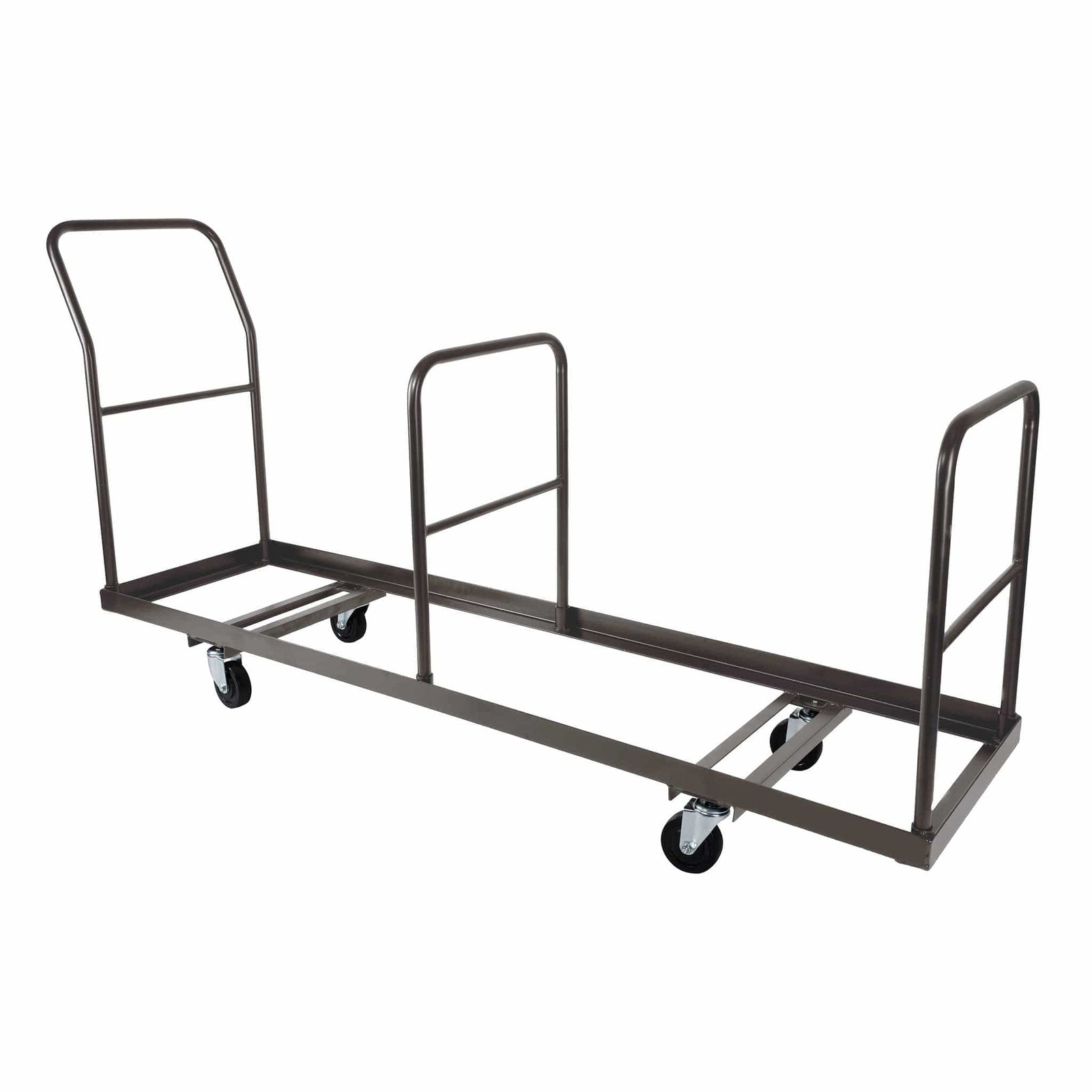 Extra Large Steel Folding Chair Cart for Poly Resin Bamboo and Wood Folding Chairs - Gray