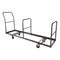 Extra Large Steel Folding Chair Cart for Poly Resin Bamboo and Wood Folding Chairs - Gray