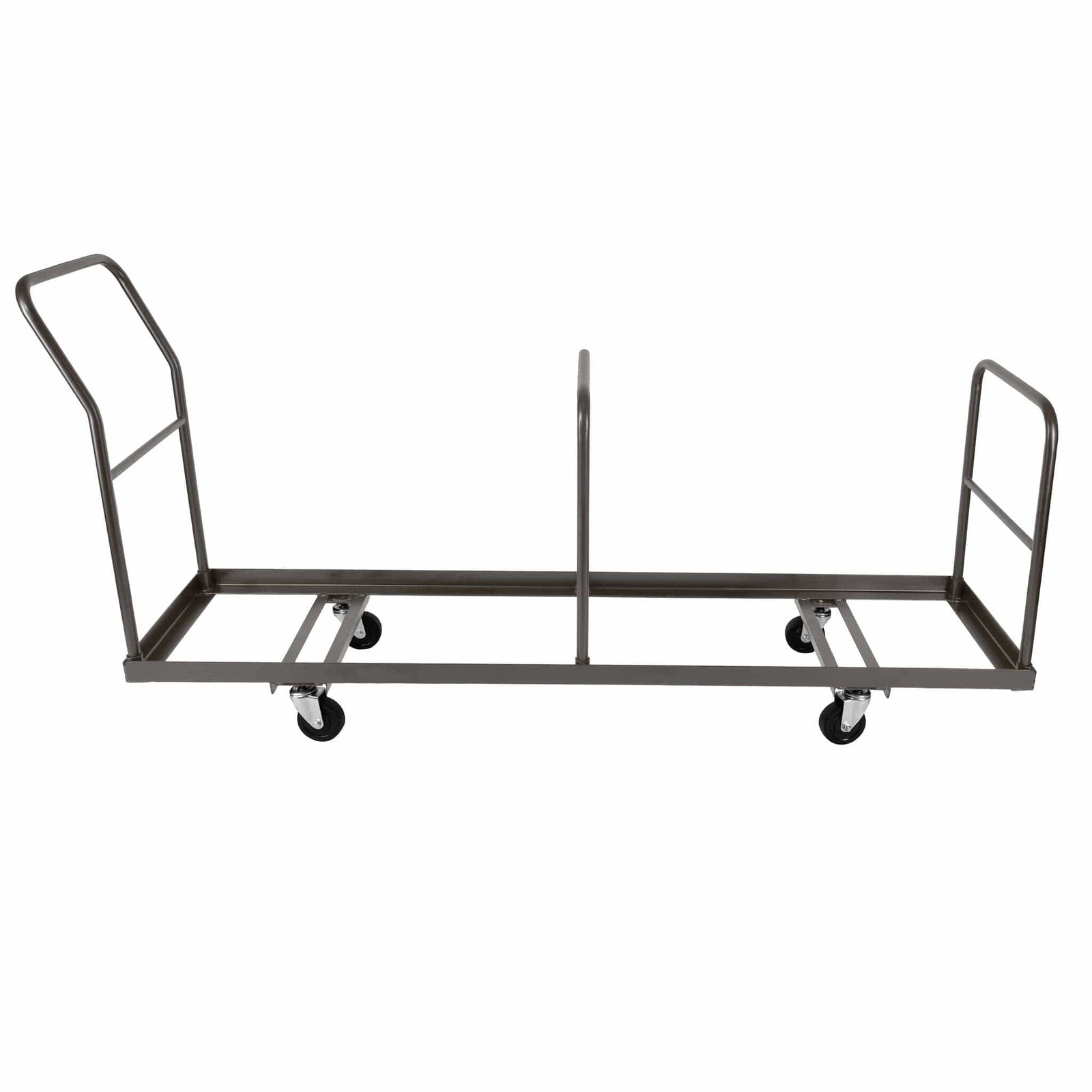 Extra Large Steel Folding Chair Cart for Poly Resin Bamboo and Wood Folding Chairs - Gray
