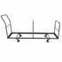 Extra Large Steel Folding Chair Cart for Poly Resin Bamboo and Wood Folding Chairs - Gray