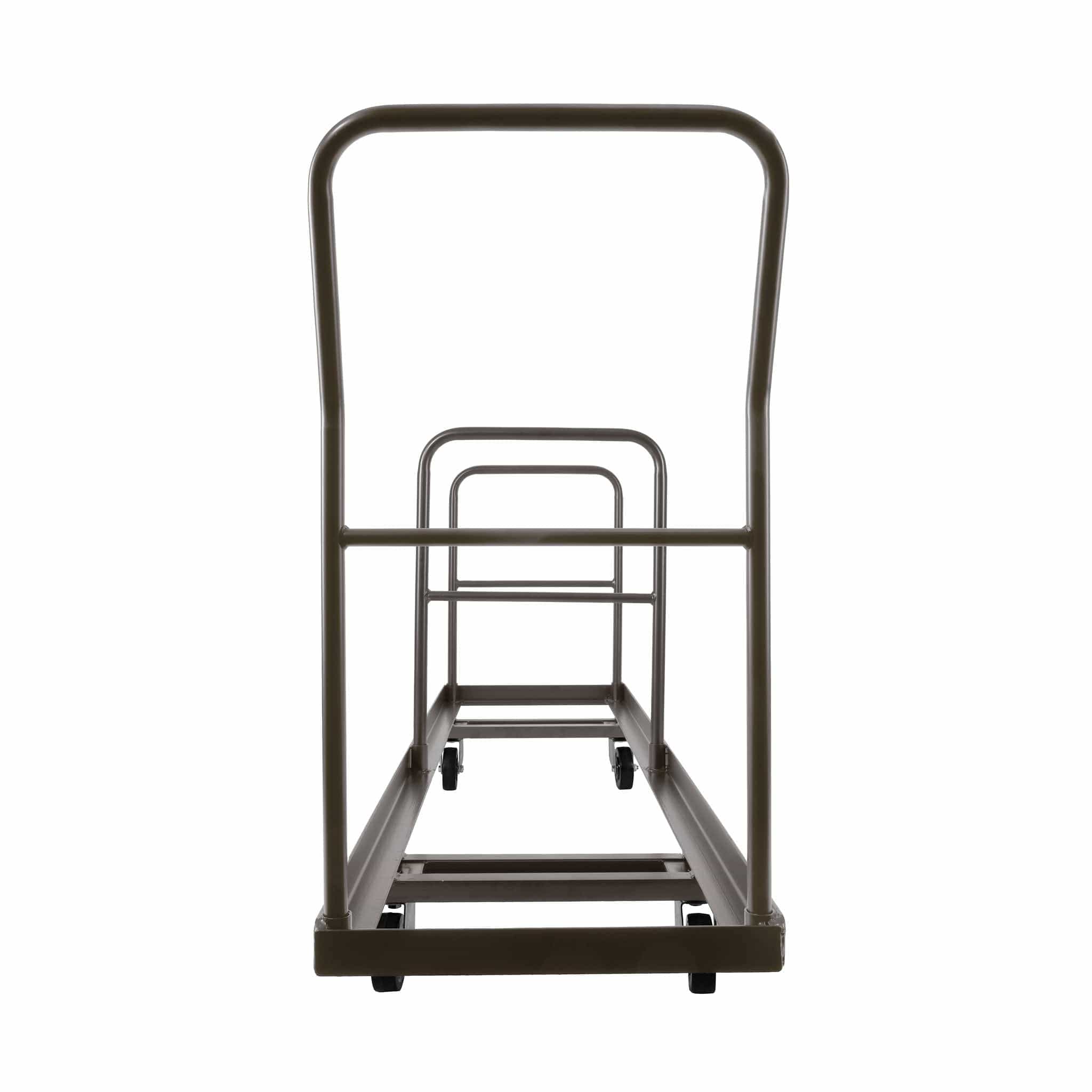 Extra Large Steel Folding Chair Cart for Poly Resin Bamboo and Wood Folding Chairs - Gray