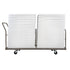 Extra Large Steel Folding Chair Cart for Poly Resin Bamboo and Wood Folding Chairs - Gray