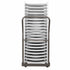 Extra Large Steel Folding Chair Cart for Poly Resin Bamboo and Wood Folding Chairs - Gray