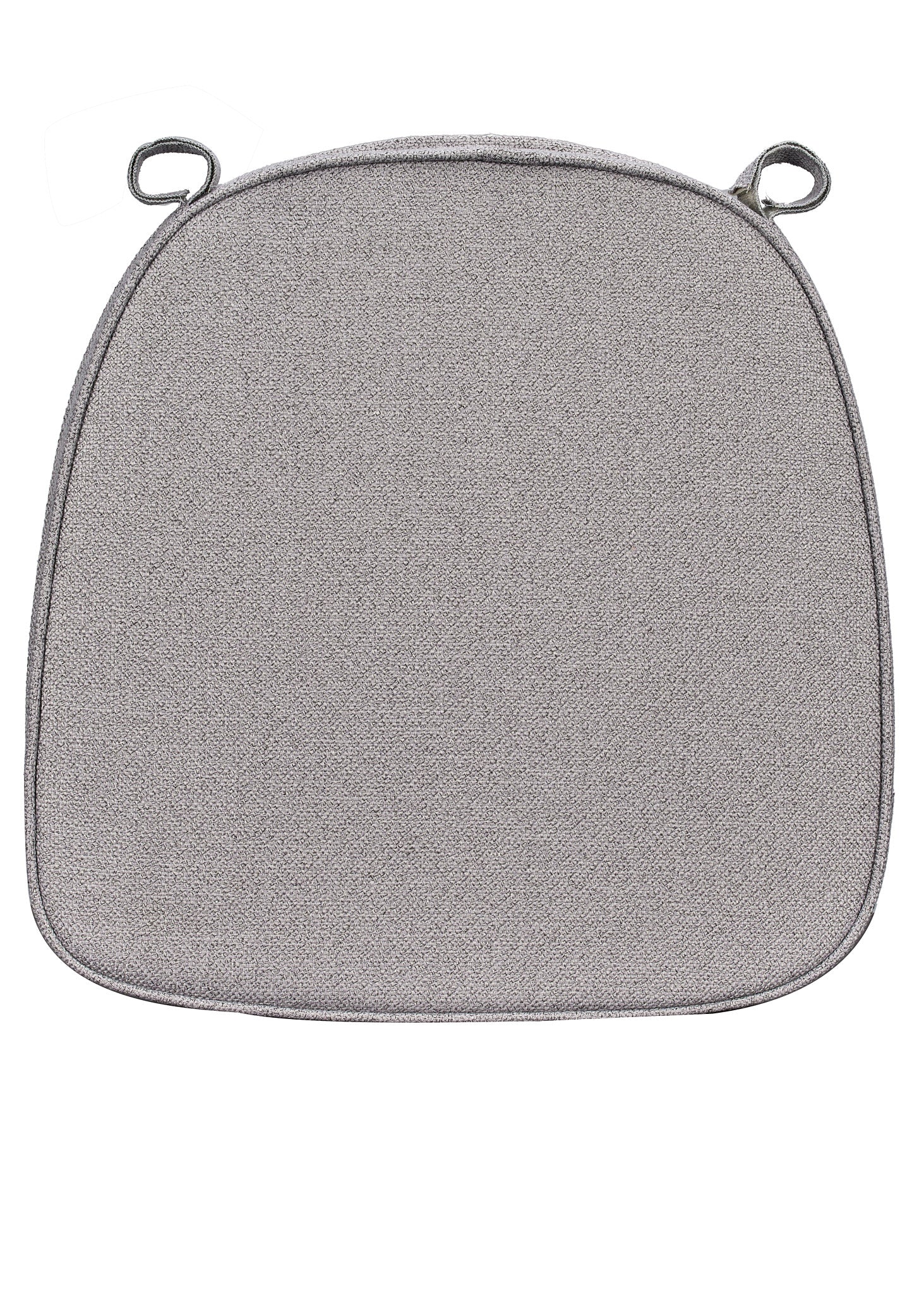 Gray with Gray Piping 2.5" Thick Chair Cushion - World's Best Cushions