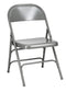 Grey Metal Folding Chair By Chivari CFMGR-CX-T