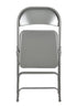 Grey Metal Folding Chair By Chivari CFMGR-CX-T