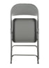 Grey Metal Folding Chair By Chivari CFMGR-CX-T